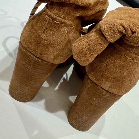 See by Chloe’ suede ruched slouchy tie lace chunky heel ankle boot ❤️ - Picture 11 of 12